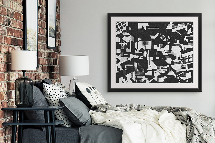 Mezzotint by Cass Penegor Cleveland Institute of Art Wall Art in Bedroom