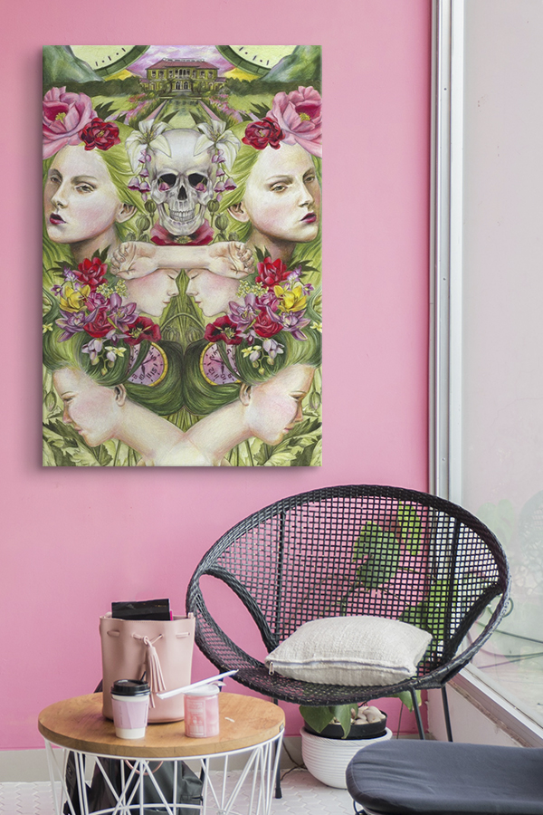Paradise by Sofia Conde (University of Texas at Dallas) Wall Art in Pink Room
