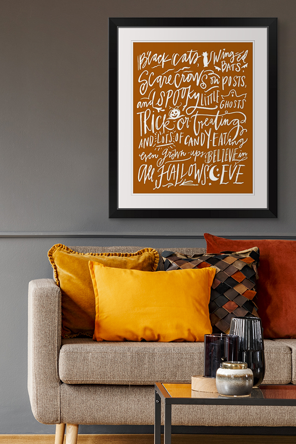 All Hallows Eve - Pumpkin Wall Art by Lindsay Sherbondy